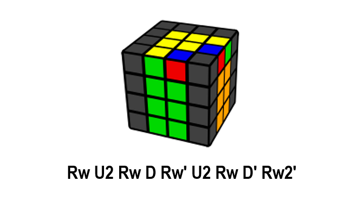 How to SOLVE parity in Rubik's Cube 4x4 Two Inverted HALF 